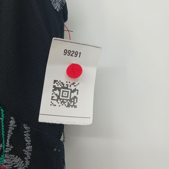 Vince Camuto Floral Embroidered Sleeveless Black Dress Size 10 NWOT - Picture 8 of 16